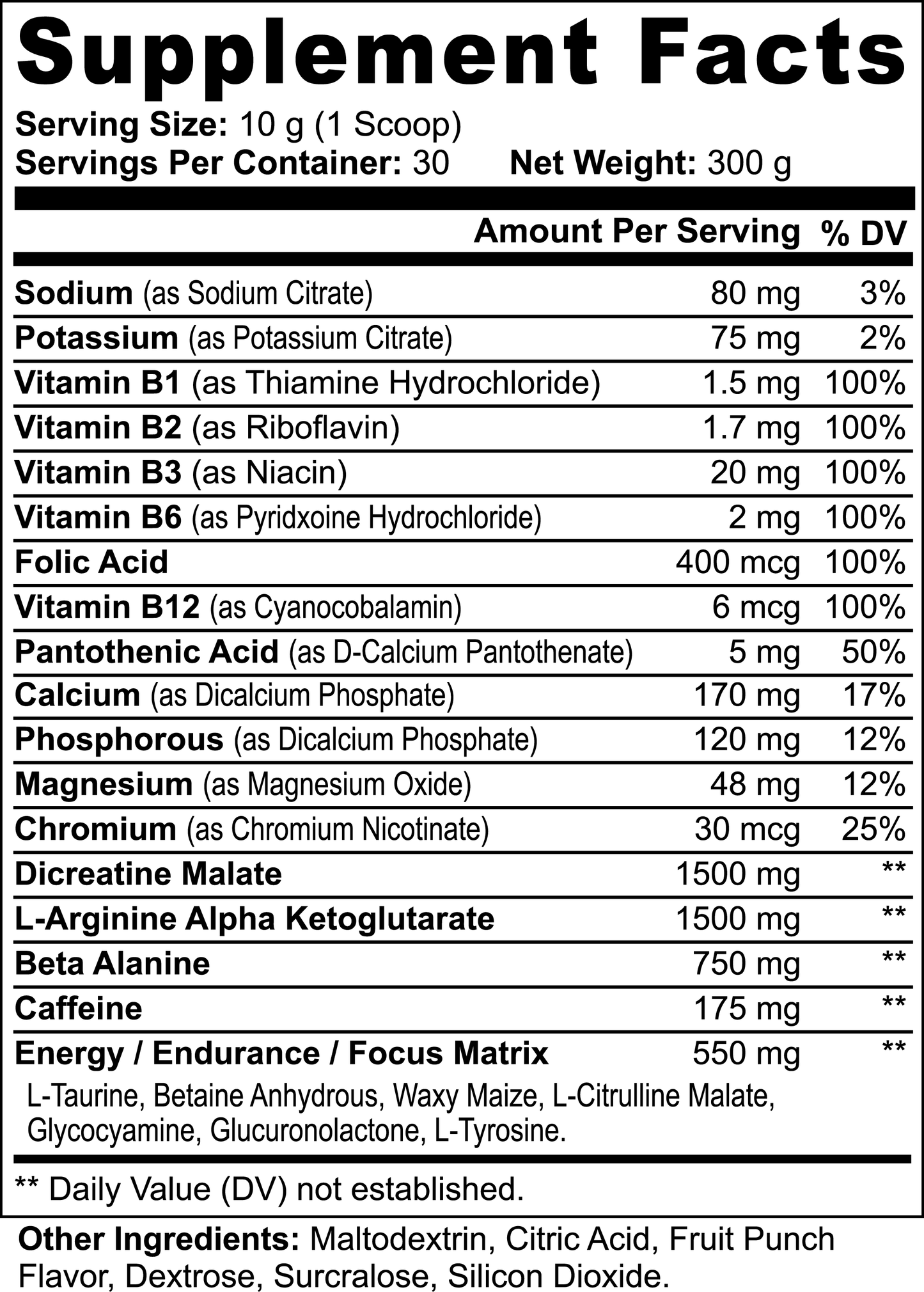 Max Perform+ (Fruit Punch)