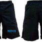 Men's shorts, black with blue writing!